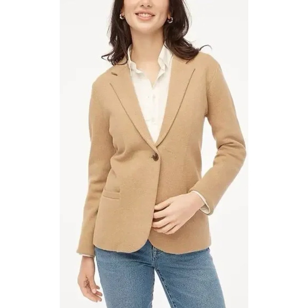 J. Crew Heather Acorn Schoolboy Sweater Blazer Jacket BF227 Size Small